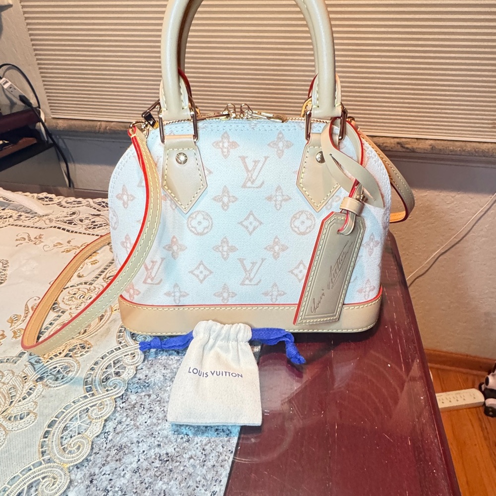 NIB Louis Vuitton Linen Alma BB 130 year Anniversary Monogram Handbag! - Picture 2 of 10